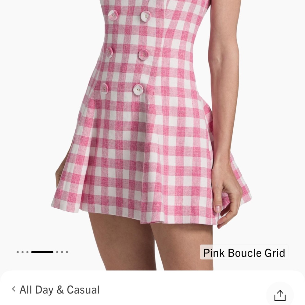 Cara Cara Pink and White Gingham Dress